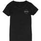 Quality soft black t shirt with screenprinted design for women hustlers